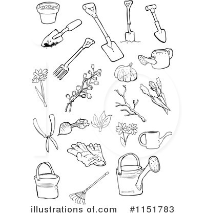 Royalty-Free (RF) Gardening Clipart Illustration by lineartestpilot - Stock Sample #1151783