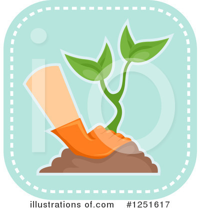 Royalty-Free (RF) Gardening Clipart Illustration by BNP Design Studio - Stock Sample #1251617