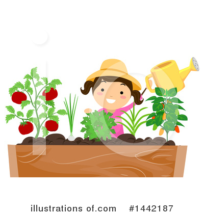 Royalty-Free (RF) Gardening Clipart Illustration by BNP Design Studio - Stock Sample #1442187