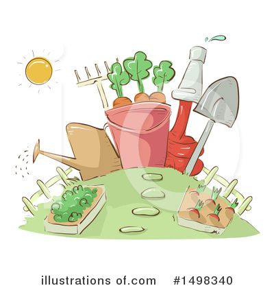 Royalty-Free (RF) Gardening Clipart Illustration by BNP Design Studio - Stock Sample #1498340