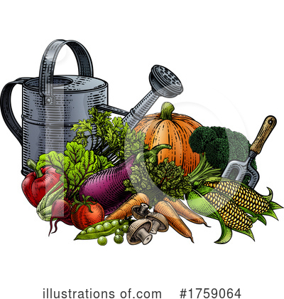 Vegetables Clipart #1759064 by AtStockIllustration