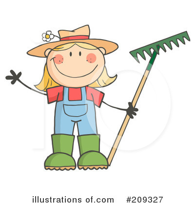 Royalty-Free (RF) Gardening Clipart Illustration by Hit Toon - Stock Sample #209327
