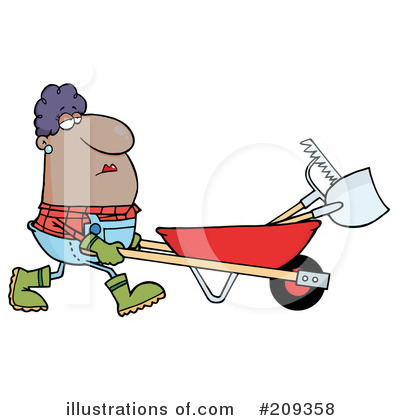 Royalty-Free (RF) Gardening Clipart Illustration by Hit Toon - Stock Sample #209358
