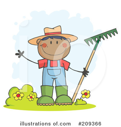 Royalty-Free (RF) Gardening Clipart Illustration by Hit Toon - Stock Sample #209366