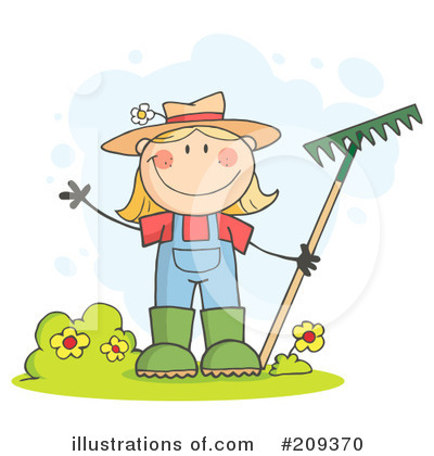 Royalty-Free (RF) Gardening Clipart Illustration by Hit Toon - Stock Sample #209370