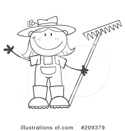 Royalty-Free (RF) Gardening Clipart Illustration by Hit Toon - Stock Sample #209379