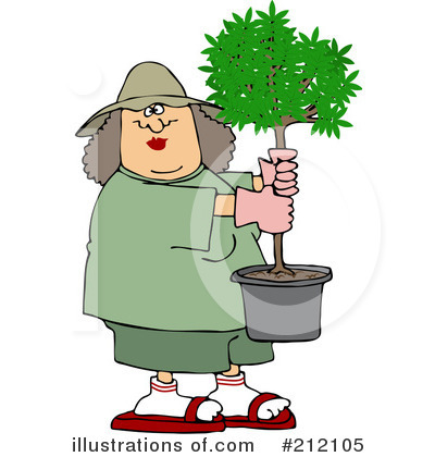 Royalty-Free (RF) Gardening Clipart Illustration by djart - Stock Sample #212105