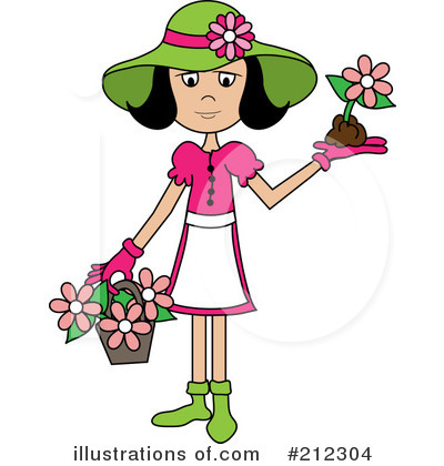 Royalty-Free (RF) Gardening Clipart Illustration by Pams Clipart - Stock Sample #212304