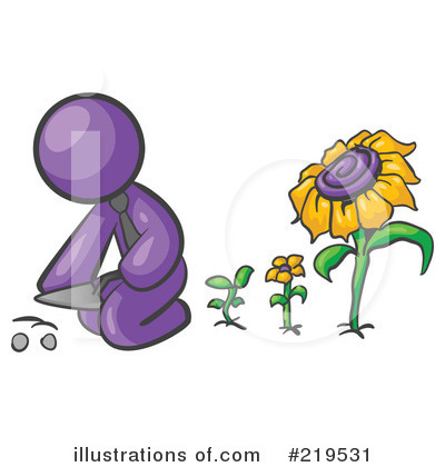 Gardener Clipart #219531 by Leo Blanchette