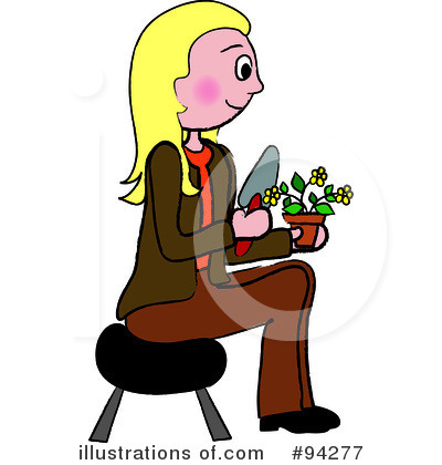 Royalty-Free (RF) Gardening Clipart Illustration by Pams Clipart - Stock Sample #94277