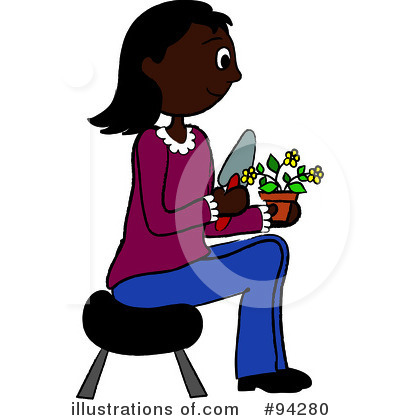 Royalty-Free (RF) Gardening Clipart Illustration by Pams Clipart - Stock Sample #94280