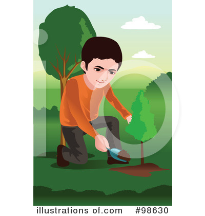 Royalty-Free (RF) Gardening Clipart Illustration by mayawizard101 - Stock Sample #98630