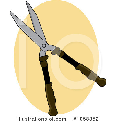 Royalty-Free (RF) Gardening Shears Clipart Illustration by Pams Clipart - Stock Sample #1058352