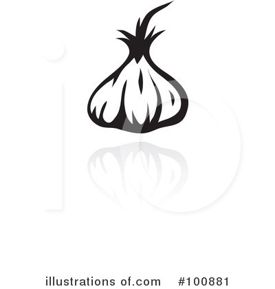 Royalty-Free (RF) Garlic Clipart Illustration by cidepix - Stock Sample #100881