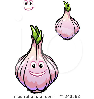 Royalty-Free (RF) Garlic Clipart Illustration by Vector Tradition SM - Stock Sample #1246582