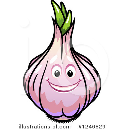 Royalty-Free (RF) Garlic Clipart Illustration by Vector Tradition SM - Stock Sample #1246829