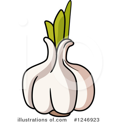 Royalty-Free (RF) Garlic Clipart Illustration by Vector Tradition SM - Stock Sample #1246923