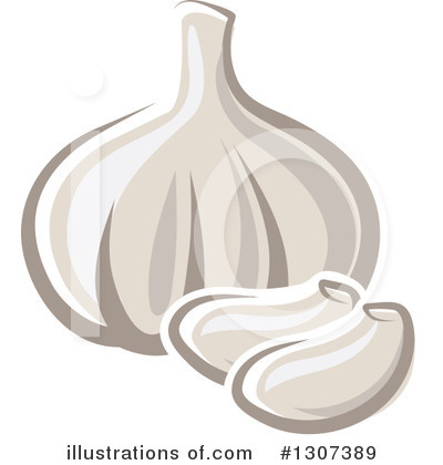Royalty-Free (RF) Garlic Clipart Illustration by Vector Tradition SM - Stock Sample #1307389