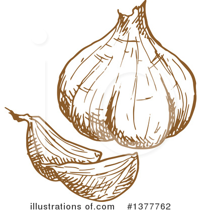 Royalty-Free (RF) Garlic Clipart Illustration by Vector Tradition SM - Stock Sample #1377762