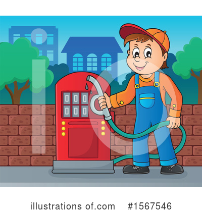 Royalty-Free (RF) Gas Clipart Illustration by visekart - Stock Sample #1567546