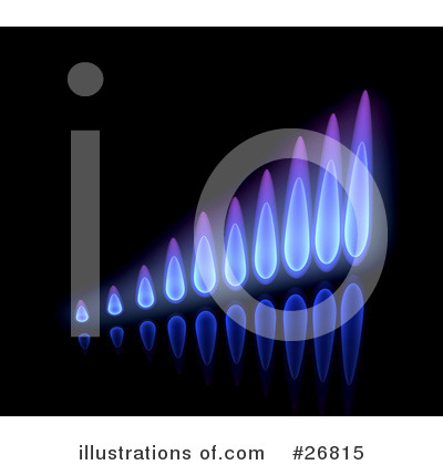 Royalty-Free (RF) Gas Flames Clipart Illustration by KJ Pargeter - Stock Sample #26815