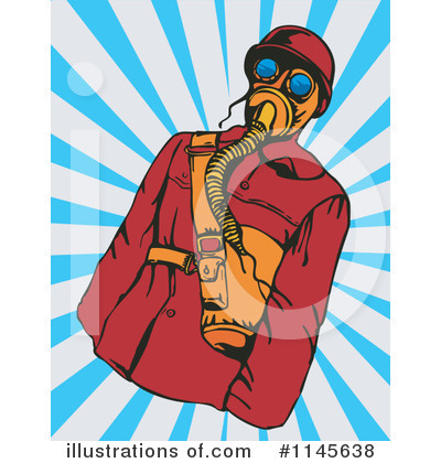 Royalty-Free (RF) Gas Mas Clipart Illustration by patrimonio - Stock Sample #1145638