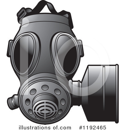 Royalty-Free (RF) Gas Mask Clipart Illustration by Lal Perera - Stock Sample #1192465