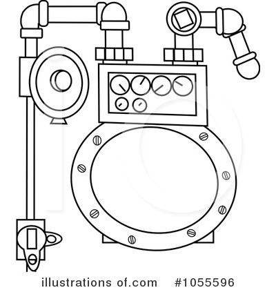 Gas Meter Clipart #1055596 - Illustration by djart