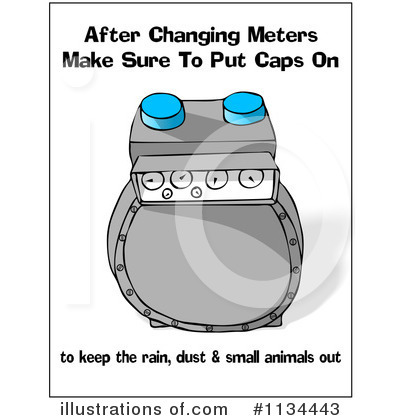 Royalty-Free (RF) Gas Meter Clipart Illustration by djart - Stock Sample #1134443