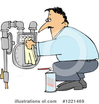Royalty-Free (RF) Gas Meter Clipart Illustration by djart - Stock Sample #1221469