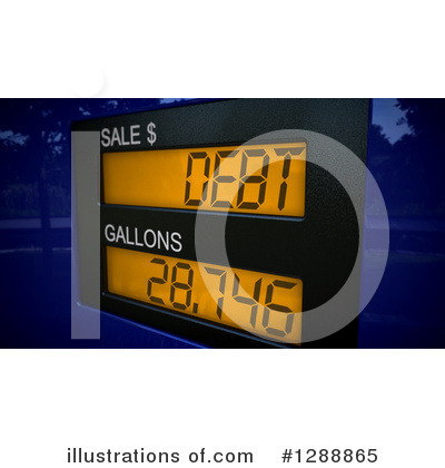 Royalty-Free (RF) Gas Pump Clipart Illustration by stockillustrations - Stock Sample #1288865