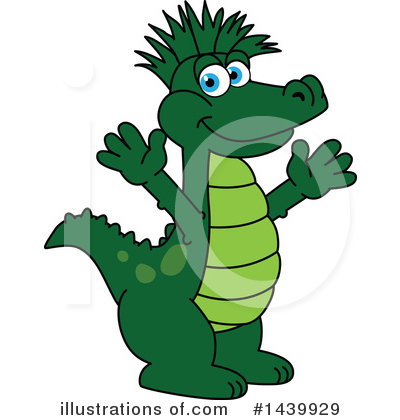 Royalty-Free (RF) Gator Mascot Clipart Illustration by Mascot Junction - Stock Sample #1439929