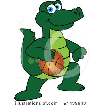 Royalty-Free (RF) Gator Mascot Clipart Illustration by Mascot Junction - Stock Sample #1439943