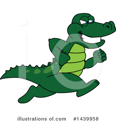 Royalty-Free (RF) Gator Mascot Clipart Illustration by Mascot Junction - Stock Sample #1439958