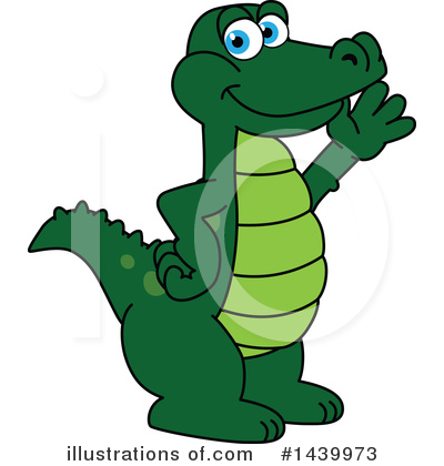 Royalty-Free (RF) Gator Mascot Clipart Illustration by Mascot Junction - Stock Sample #1439973