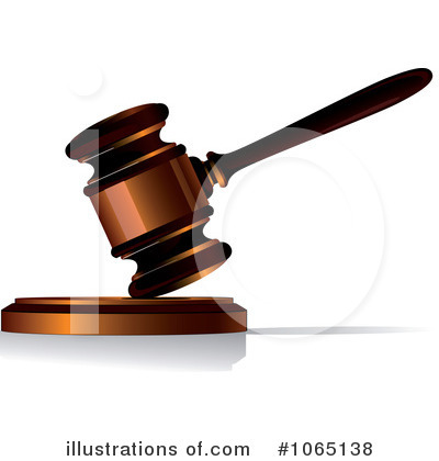 Royalty-Free (RF) Gavel Clipart Illustration by Vector Tradition SM - Stock Sample #1065138