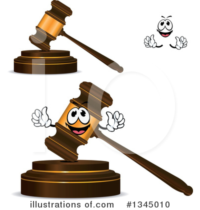 Royalty-Free (RF) Gavel Clipart Illustration by Vector Tradition SM - Stock Sample #1345010