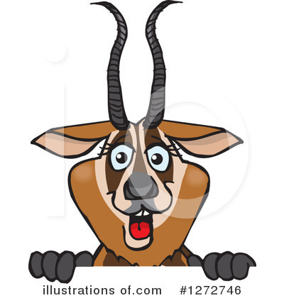Royalty-Free (RF) Gazelle Clipart Illustration by Dennis Holmes Designs - Stock Sample #1272746