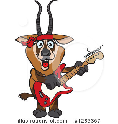 Royalty-Free (RF) Gazelle Clipart Illustration by Dennis Holmes Designs - Stock Sample #1285367