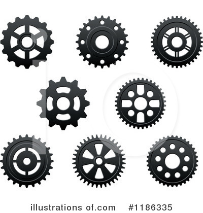 Royalty-Free (RF) Gear Clipart Illustration by Vector Tradition SM - Stock Sample #1186335