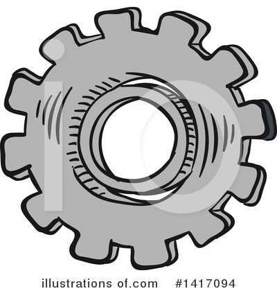 Royalty-Free (RF) Gear Clipart Illustration by Vector Tradition SM - Stock Sample #1417094