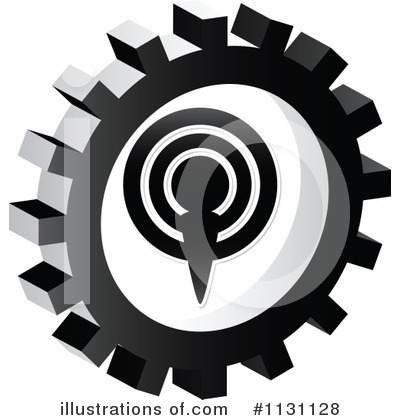 Royalty-Free (RF) Gear Icon Clipart Illustration by Andrei Marincas - Stock Sample #1131128