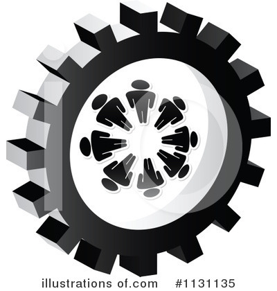 Royalty-Free (RF) Gear Icon Clipart Illustration by Andrei Marincas - Stock Sample #1131135