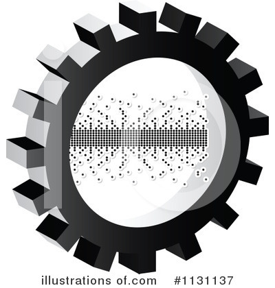 Royalty-Free (RF) Gear Icon Clipart Illustration by Andrei Marincas - Stock Sample #1131137