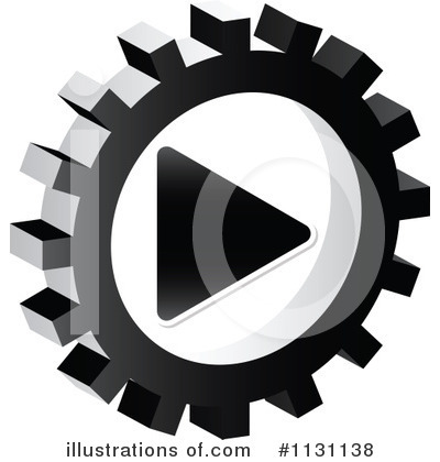 Royalty-Free (RF) Gear Icon Clipart Illustration by Andrei Marincas - Stock Sample #1131138