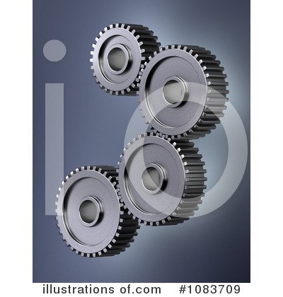 Royalty-Free (RF) Gears Clipart Illustration by stockillustrations - Stock Sample #1083709
