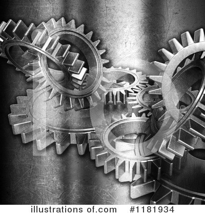 Royalty-Free (RF) Gears Clipart Illustration by KJ Pargeter - Stock Sample #1181934
