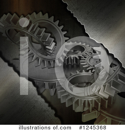 Royalty-Free (RF) Gears Clipart Illustration by KJ Pargeter - Stock Sample #1245368