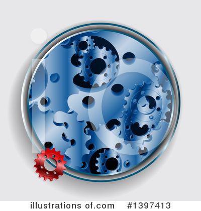 Royalty-Free (RF) Gears Clipart Illustration by elaineitalia - Stock Sample #1397413