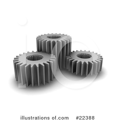 Royalty-Free (RF) Gears Clipart Illustration by KJ Pargeter - Stock Sample #22388